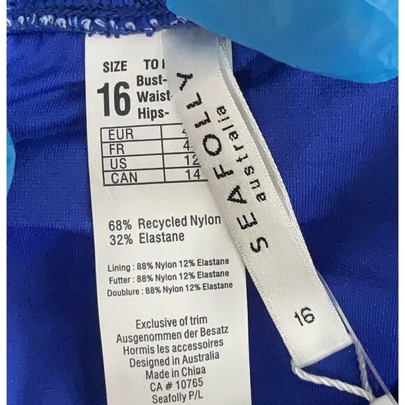 Seafolly Bikini Bottom El Dorado Micro Floral Hipster Tie Side Swim Bottoms - Picture 5 of 10